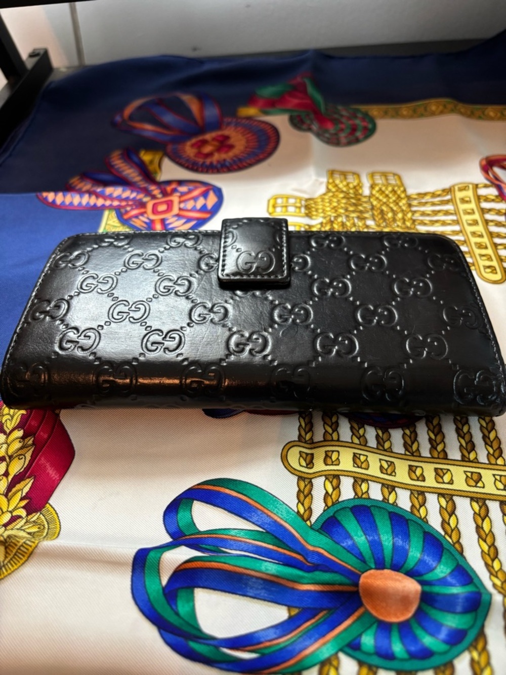 Authentic Gucci "Lovely" Heart Guccissima Continental Wallet 2in1 WOC Conversion - Picture 4 of 14
